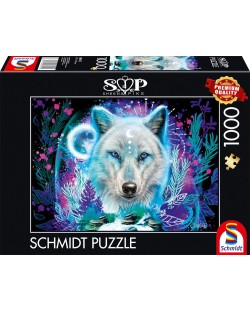 Slagalica Schmidt od 1000 dijelova - Neonski arktički vuk